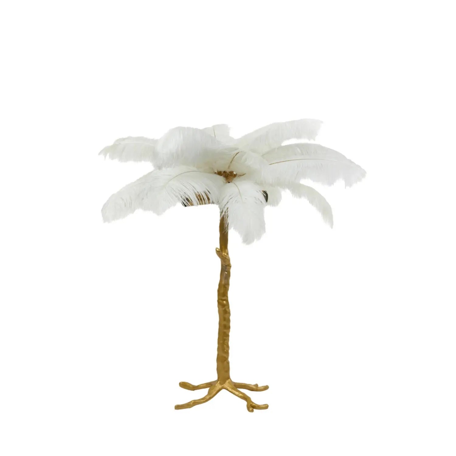 Table lamp E14 Ø65x68 cm FEATHER gold+white Light and Living