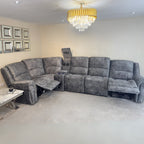 Right-Hand Facing Galaxy Power Recliner Corner Sofa Home Store Living