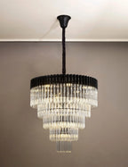 Kiera 19 Light Round Sculpted Glass Pendant Home Store Living