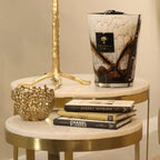 Perlato Marble White and Stainless Steel Nested Side Tables (Set of 2) Home Store Living