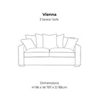Vienna 3 Seater Sofa Home Store Living