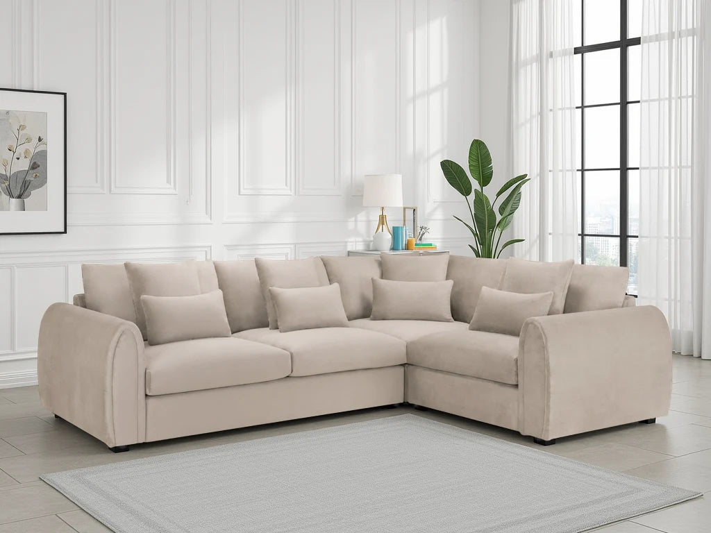 Mirabel Mocha Left/ Right-Facing Corner Sofa Beehive