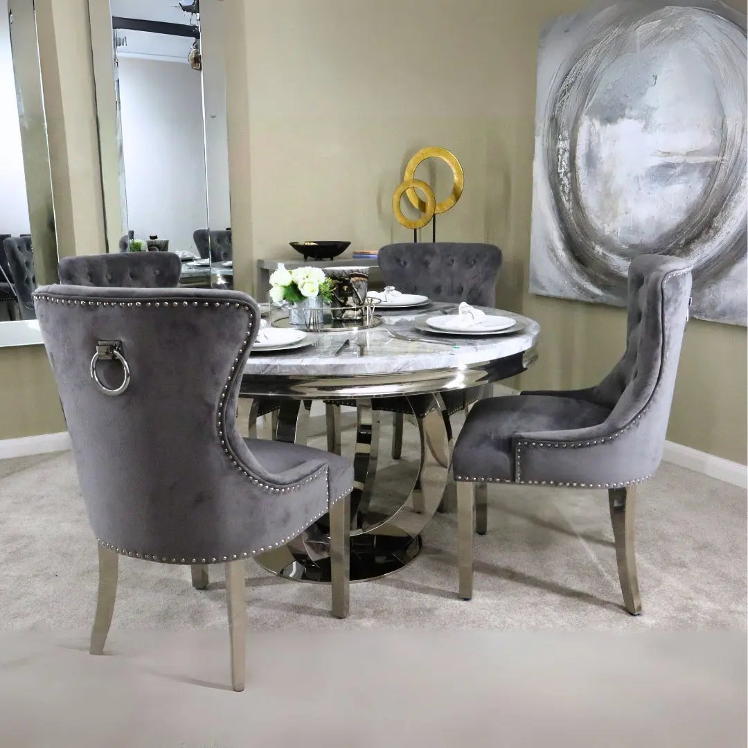 1.3m Chelsea Dining Set with 4x Chelsea Dining Chairs Home Store Living