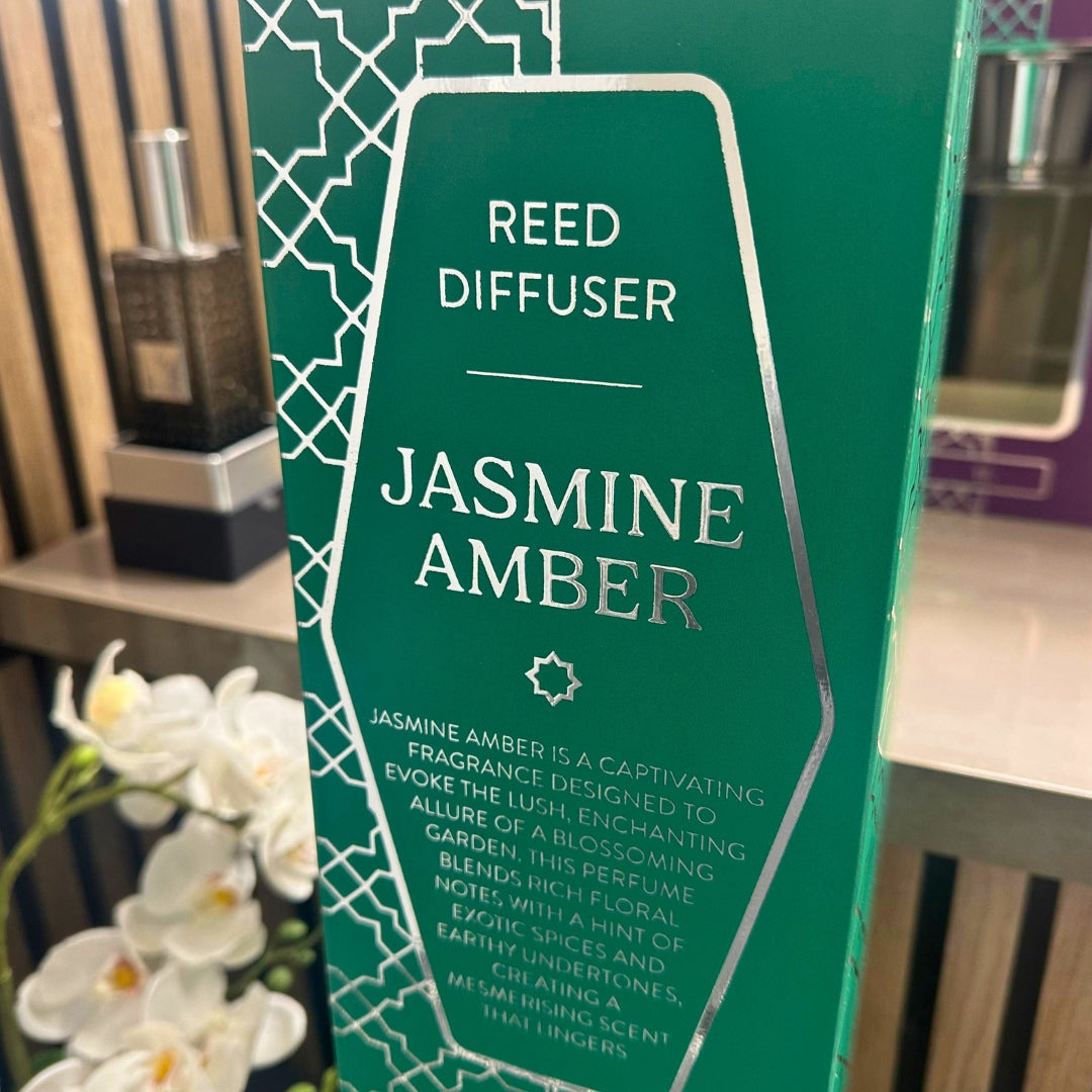Jasmine & Amber 1000ml Reed Diffuser sil interiors