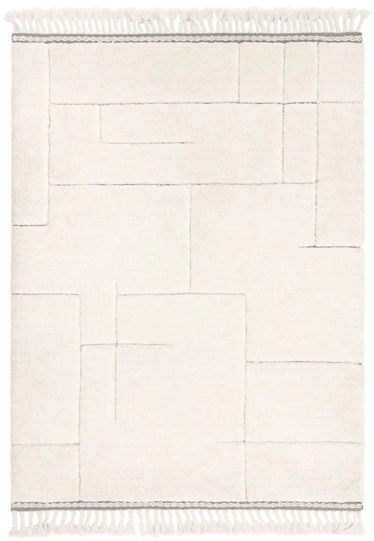 Fes Grid Pattern Rug Home Store Living