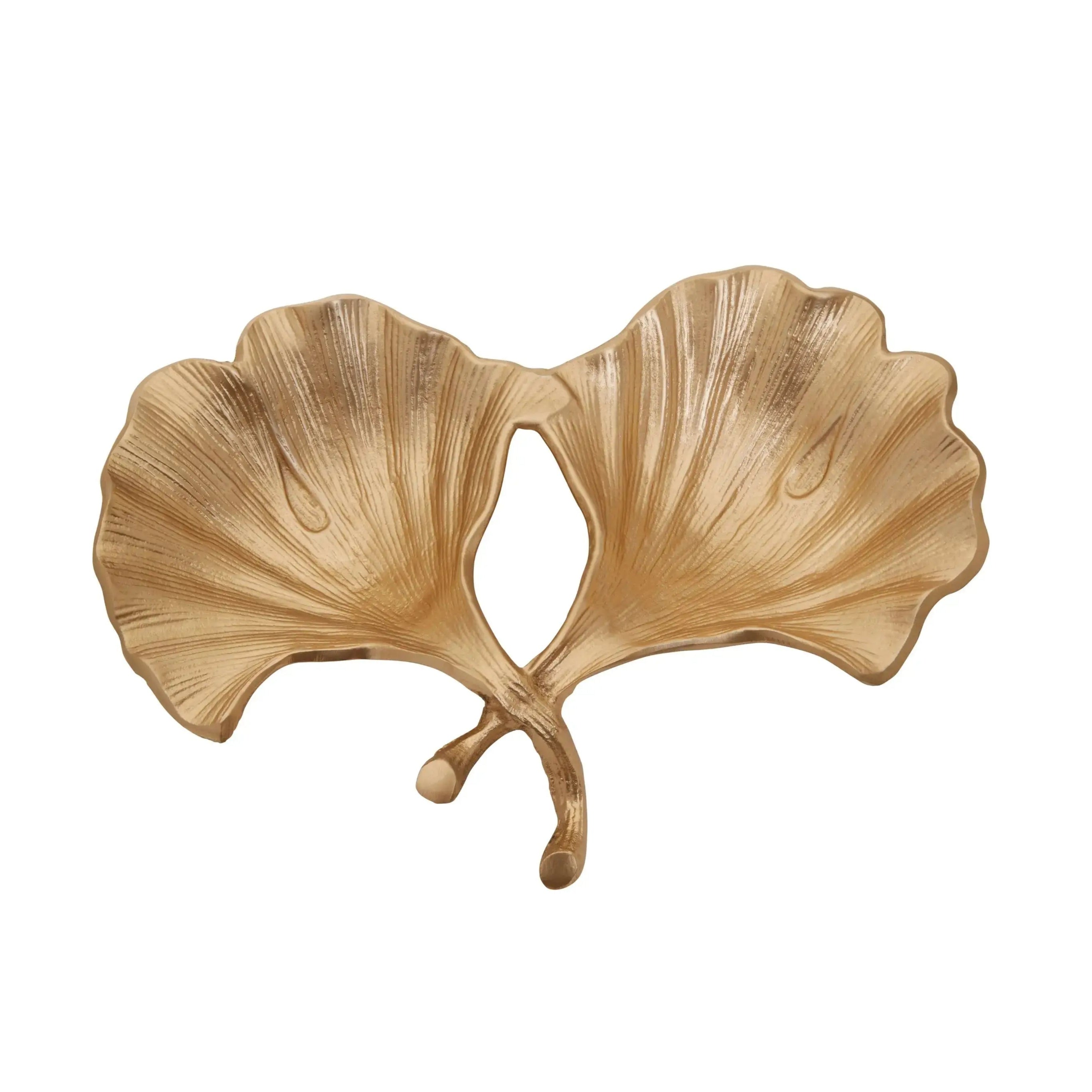 Prota Ginkgo Gold Dish Ornament - Home Store Living