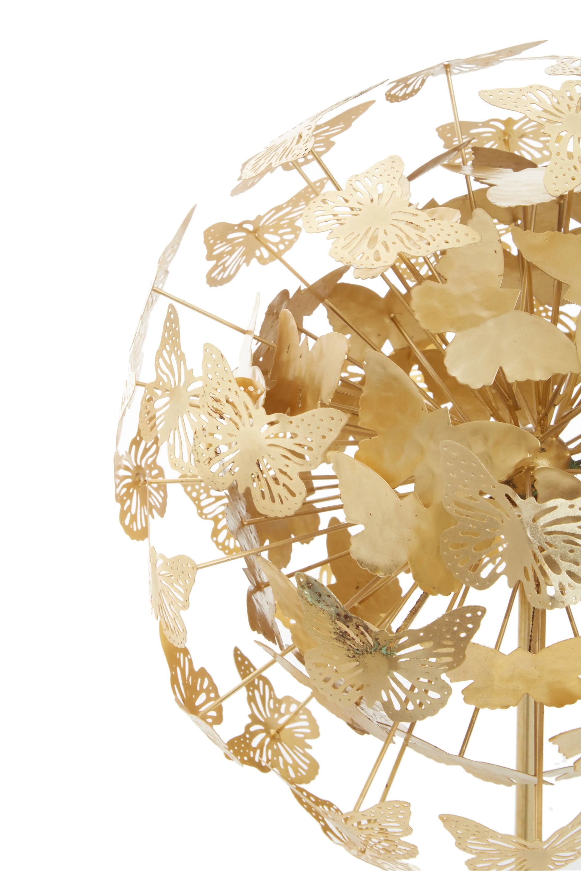 Milan Gold Finish Butterfly Sculpture - Home Store Living