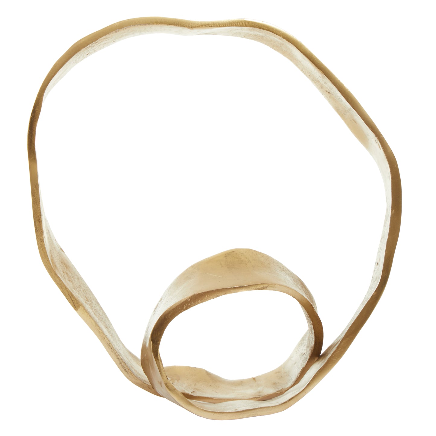 Prota Gold Finish Knot Sculpture Home Store Living