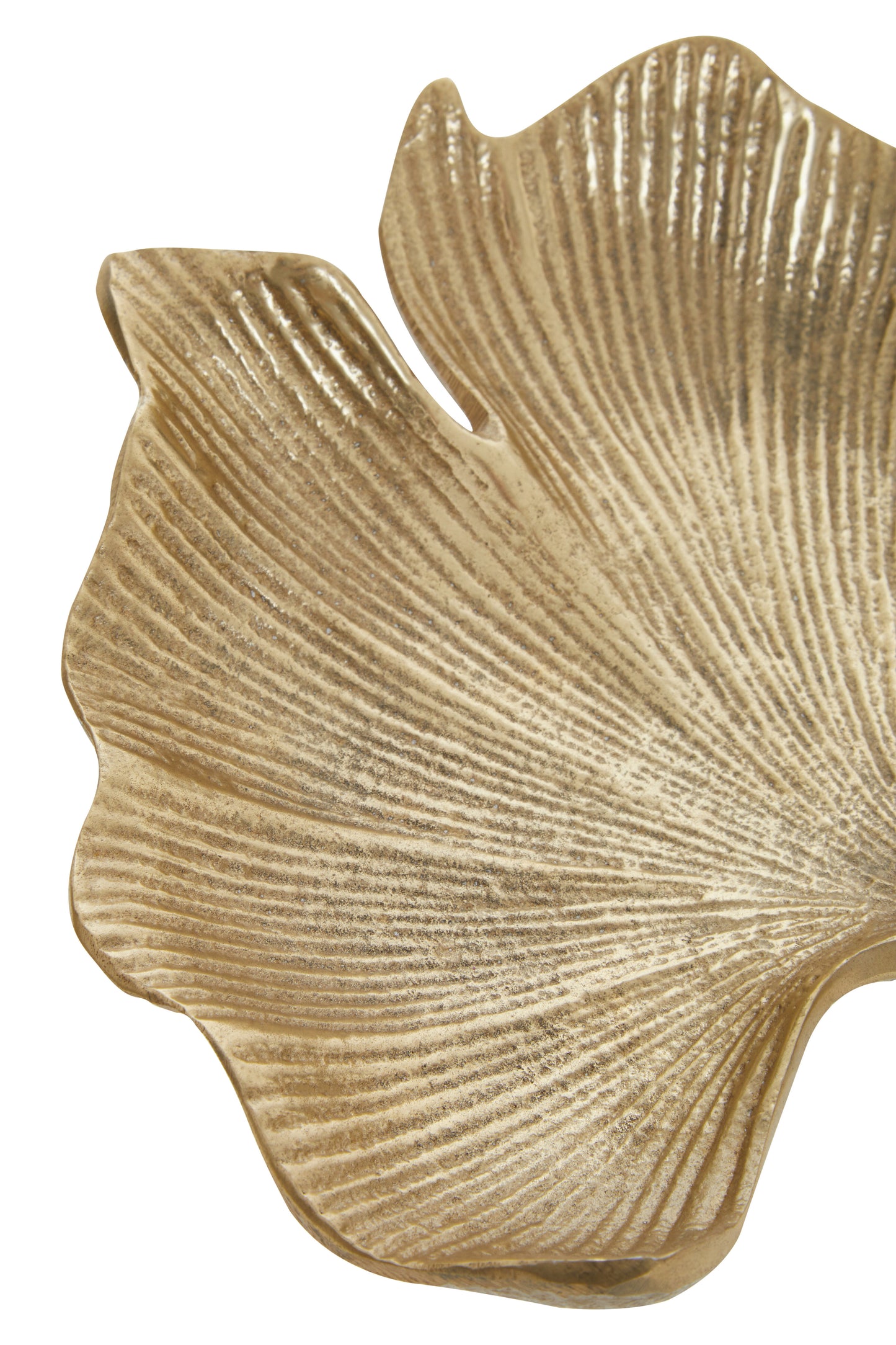 Antique Gold Prota Gojo Leaf Dish Home Store Living