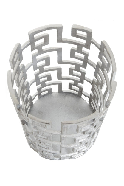 Delhi Silver Candle Holder Home Store Living