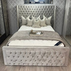 Ambassador Velvet Wing Bed Home Store Living