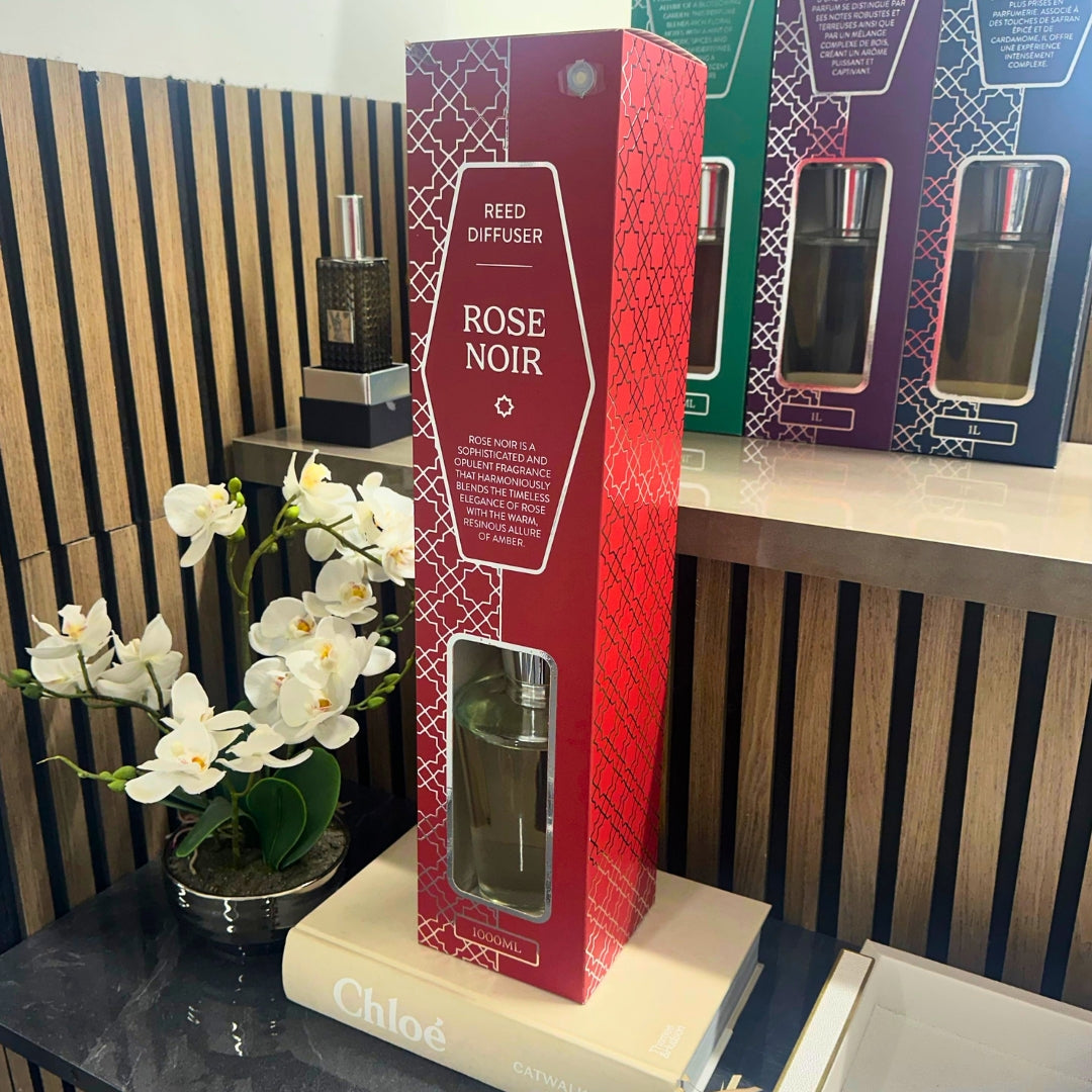 Rose Noir 1000ml Reed Diffuser sil interiors