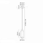 Bonni Slim 1 Light Single Adjustable Pendant Home Store Living