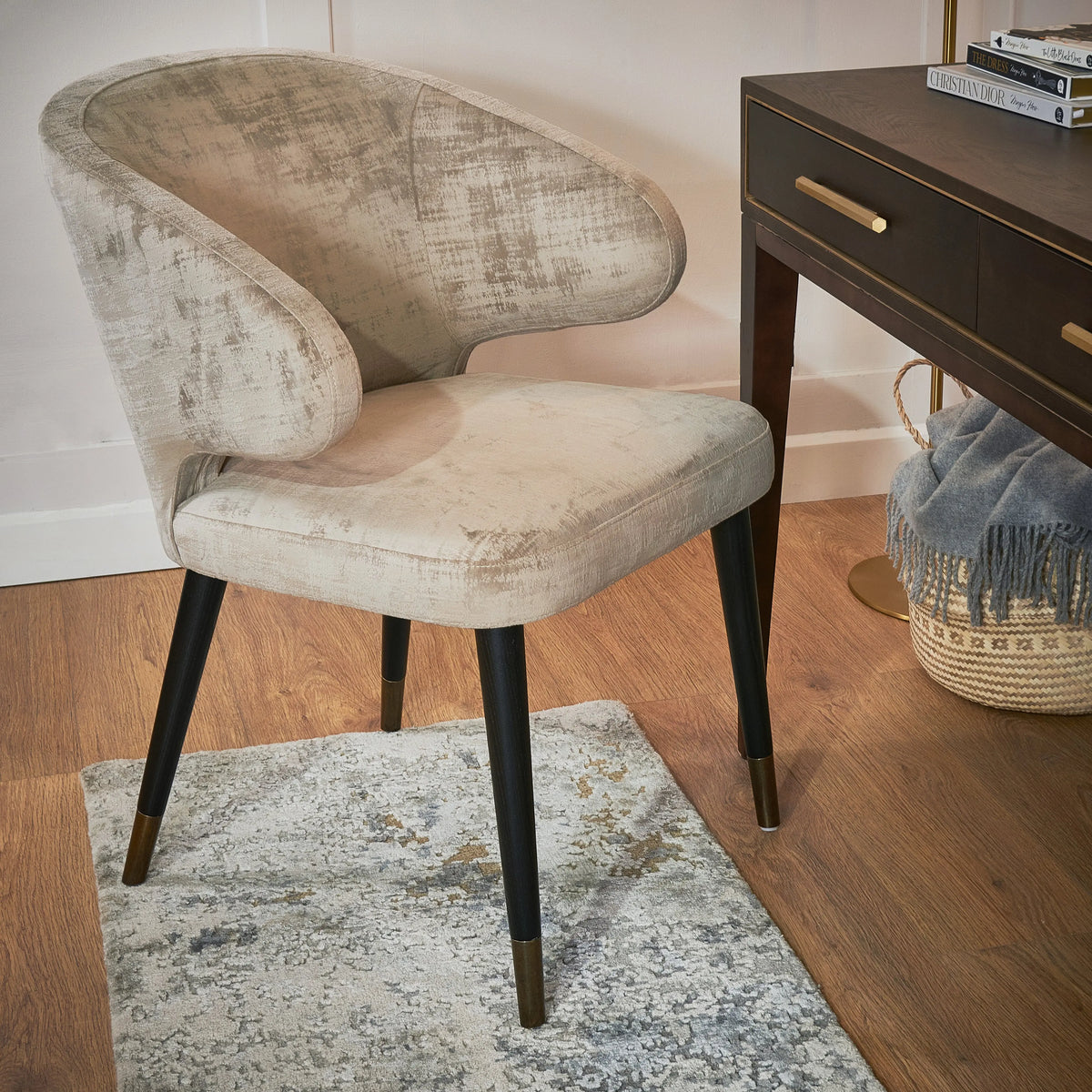 Vance Luxe Mushroom Finish Chair RV Astley
