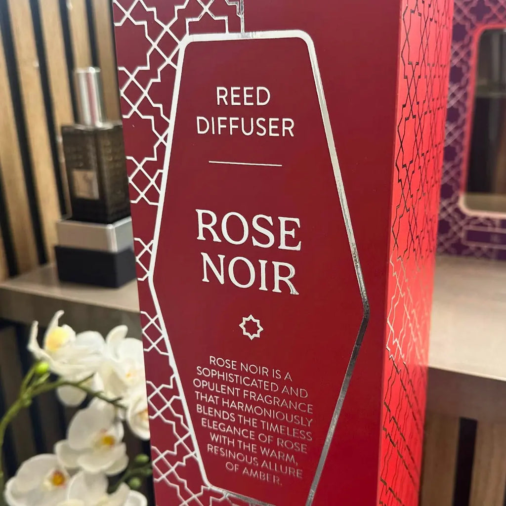 1000ml Rose Noir Scented Reed Diffuser sil interiors