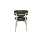 Amiri Open-Back Fabric Dining Chairs with Wood Effect Finish Indus Valley