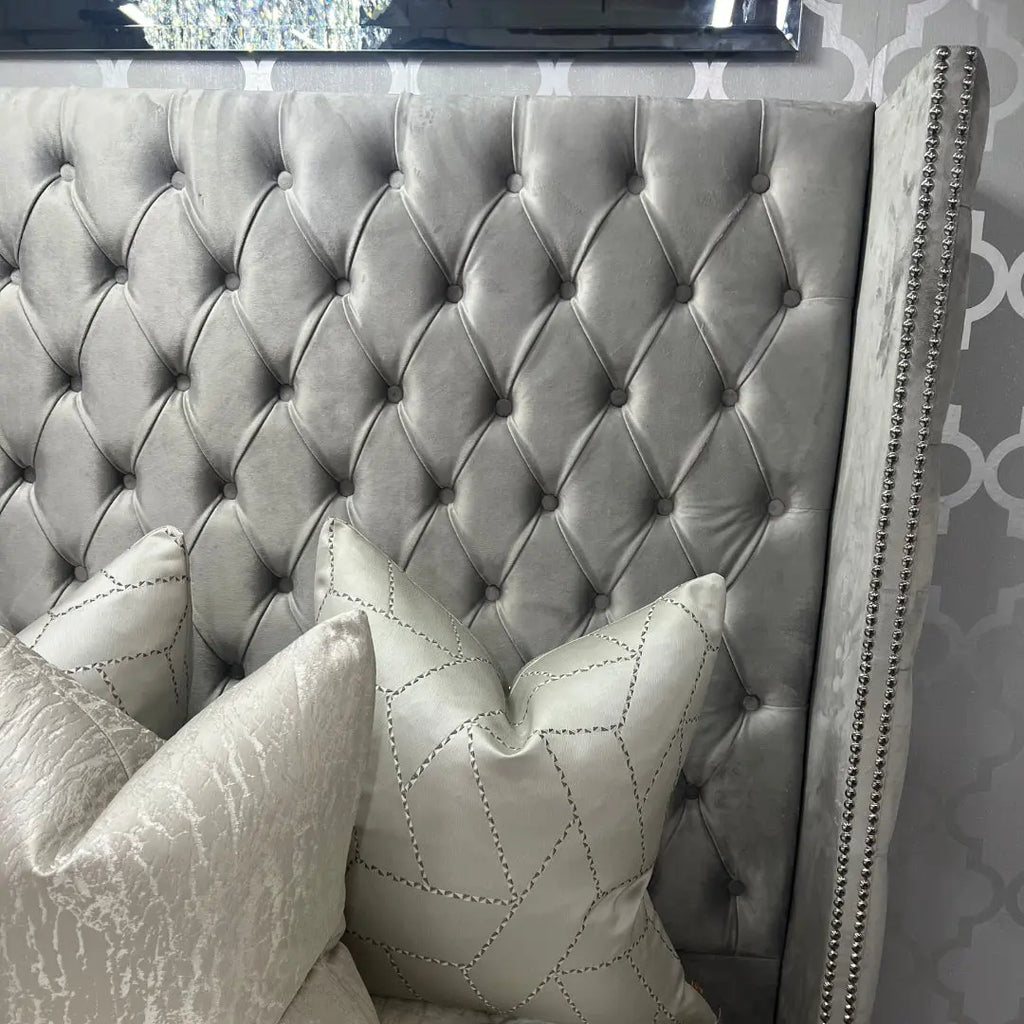 Ambassador Velvet Wing Bed Home Store Living