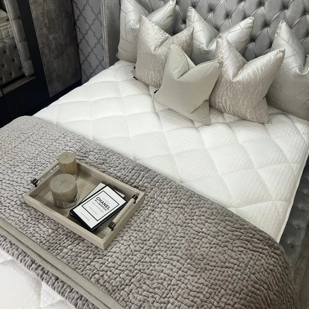 Ambassador Velvet Wing Bed Home Store Living