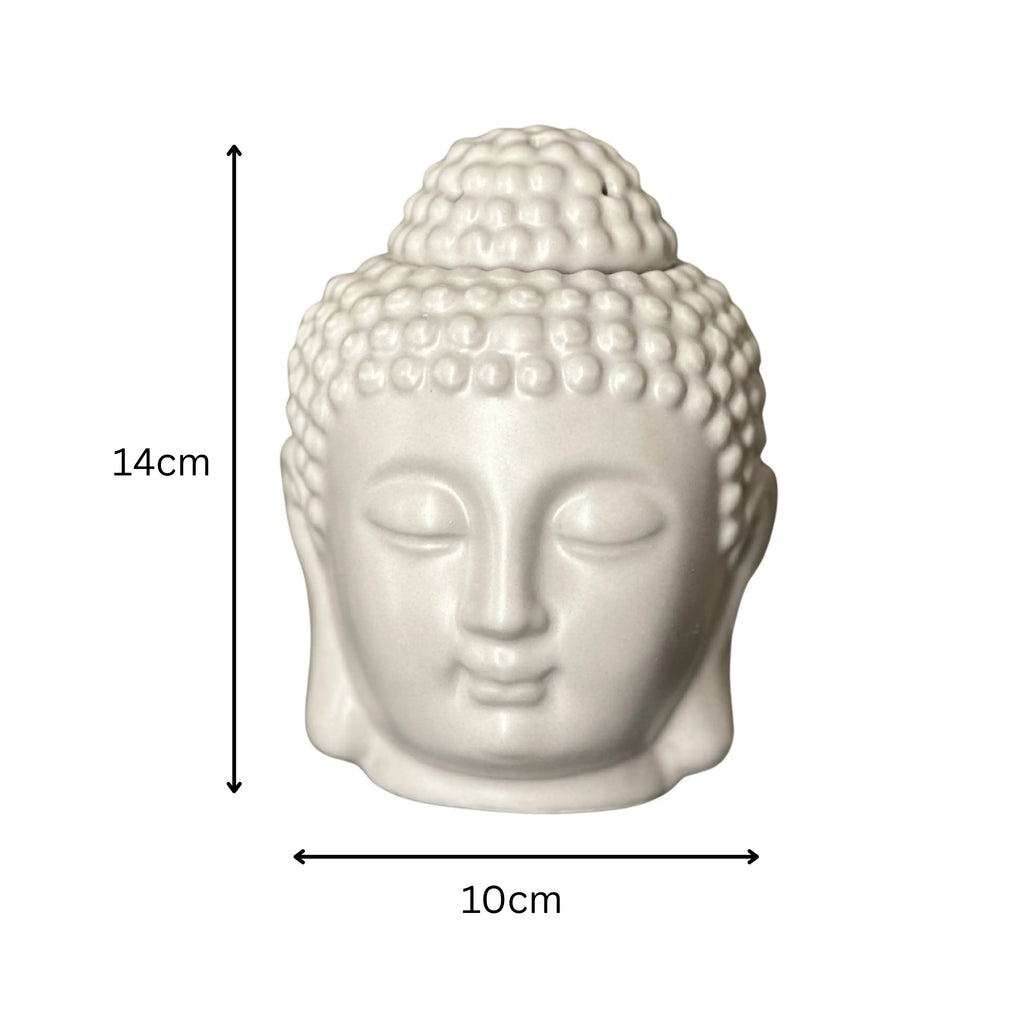 Small Grey Buddha Head Oil Burner and Wax Melter something different