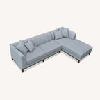 Aluxo Cooper Right Hand Corner Group in Dolphin Boucle Furnish 365