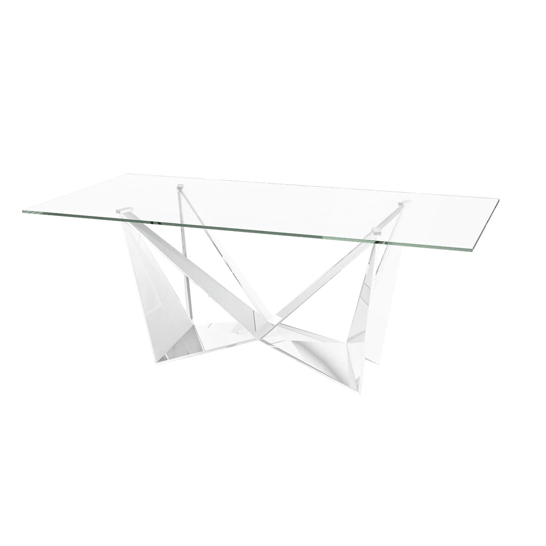 Tina Glass Top Dining Table