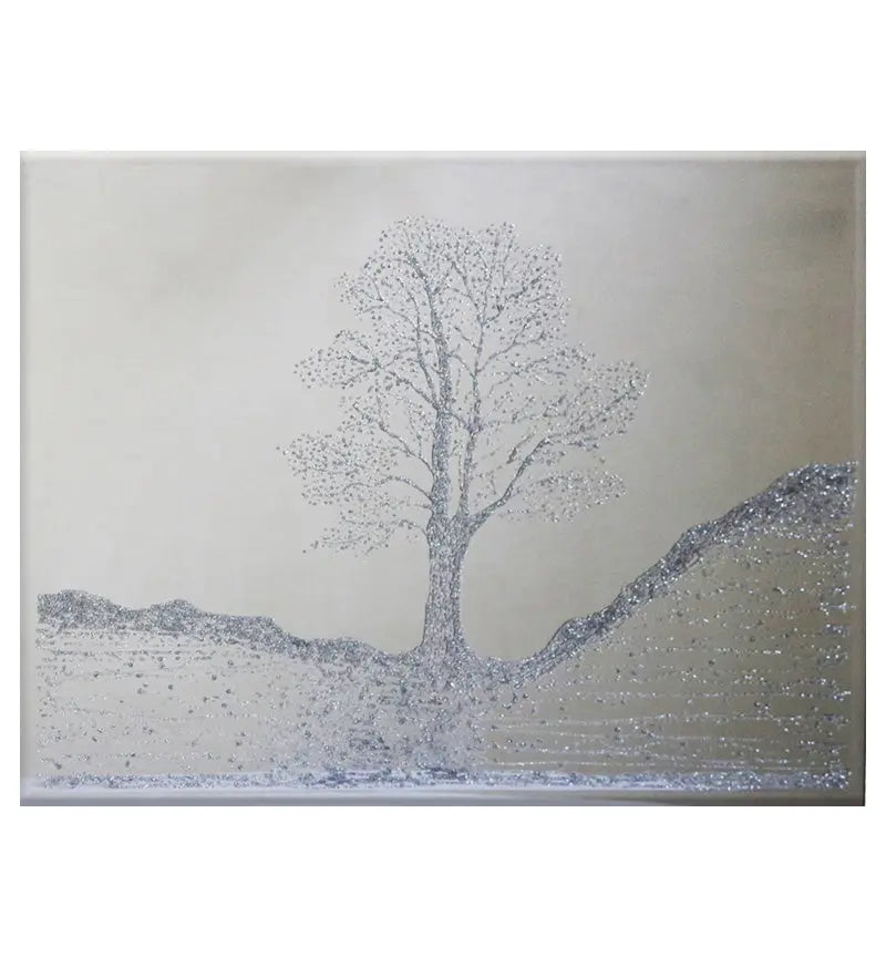 Scyamore Tree Silver Mirror - 120cm x 80cm Home Store Living