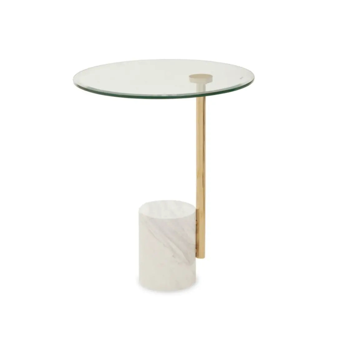 Oria Marble & Glass Side Table Range Home Store Living
