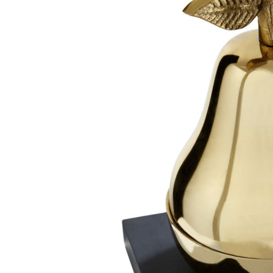 Pear Decorative Gold Bookends (Set of 2) Home Store Living