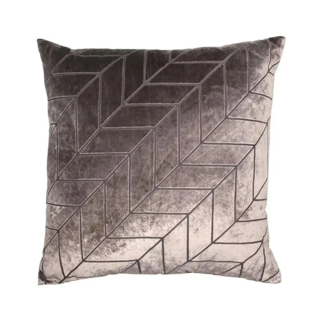 Hoxley Truffle Velvet Cushion Home Store Living