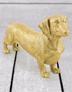 Gold Dachshund Hound Figure Mcgowan and rutherford