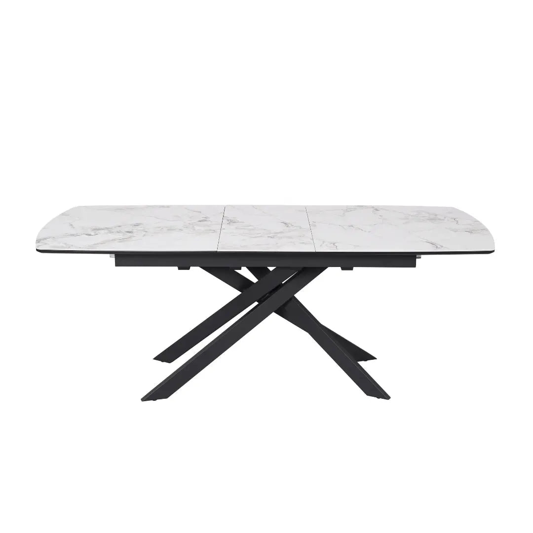 Lima 1.6m Marble Extendable Dining Table