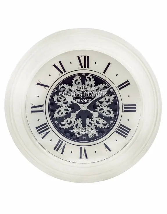 Mirrored Antique Gear Wall Clock Mcgowan and rutherford