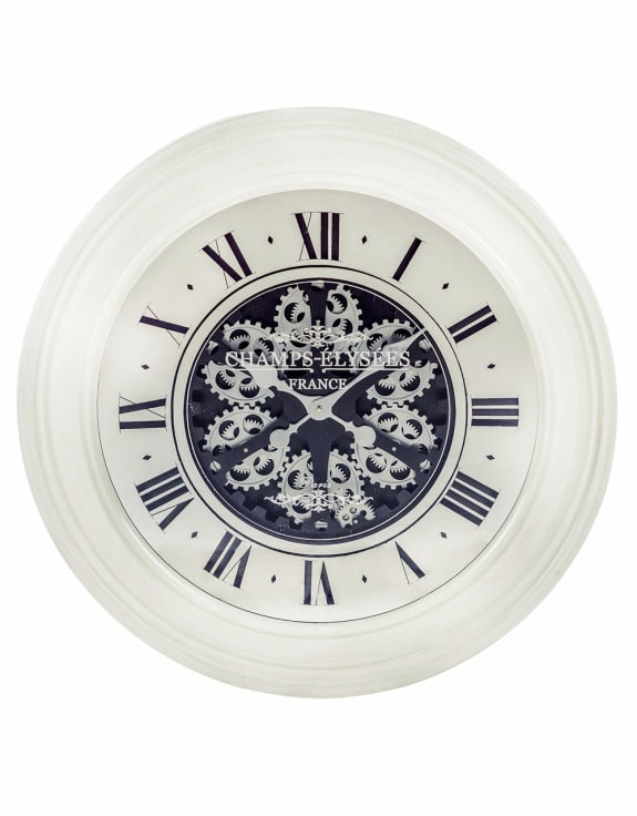 Mirrored Antique Gear Wall Clock Mcgowan and rutherford