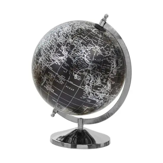 Churchill Black & Silver Globe Sculpture premier housewares