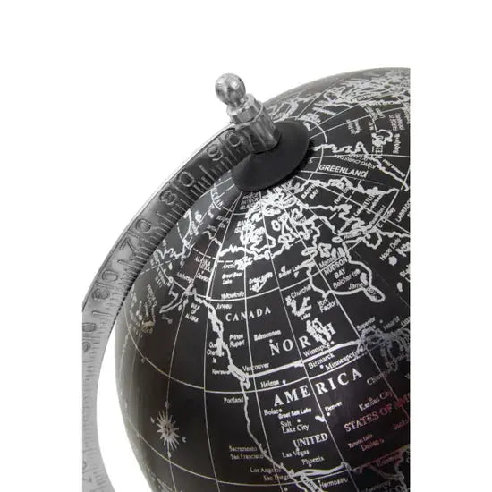 Churchill Black & Silver Globe Sculpture premier housewares
