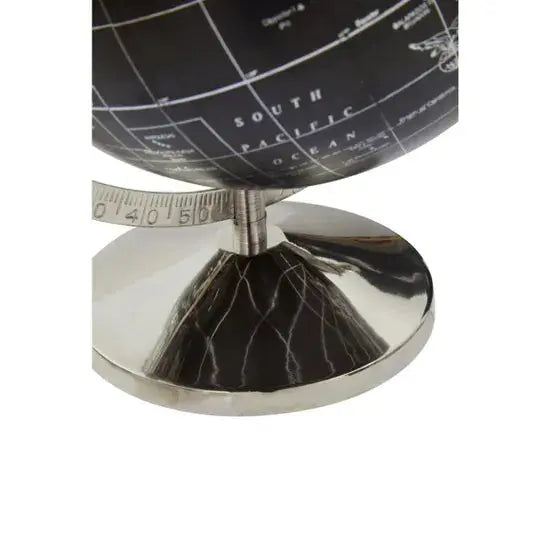 Churchill Black & Silver Globe Sculpture premier housewares