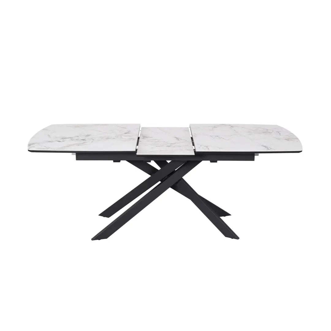 Lima 1.6m Marble Extendable Dining Table