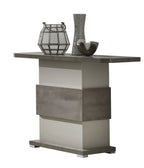 Hilton Grey High Gloss & Grey Stone Finish Console Table san martino