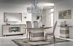 Hilton Grey High Gloss & Grey Stone Finish Console Table san martino