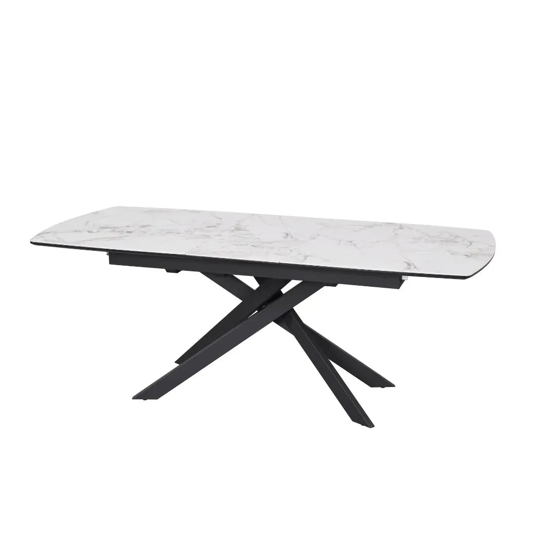 Lima 1.6m Marble Extendable Dining Table