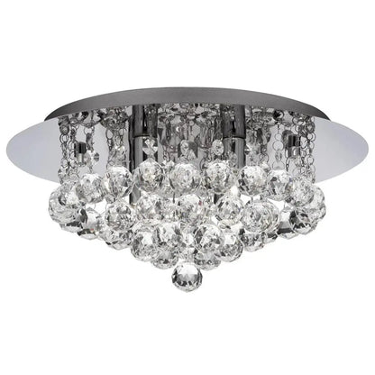 Hannah Crystal Flush Ceiling Light Range Home Store Living