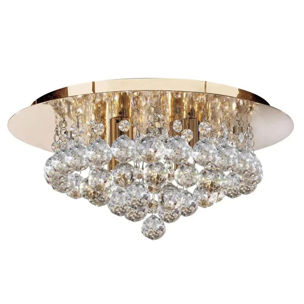 Hannah Crystal Flush Ceiling Light Range Home Store Living