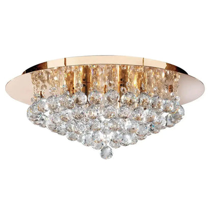 Hannah Crystal Flush Ceiling Light Range Home Store Living