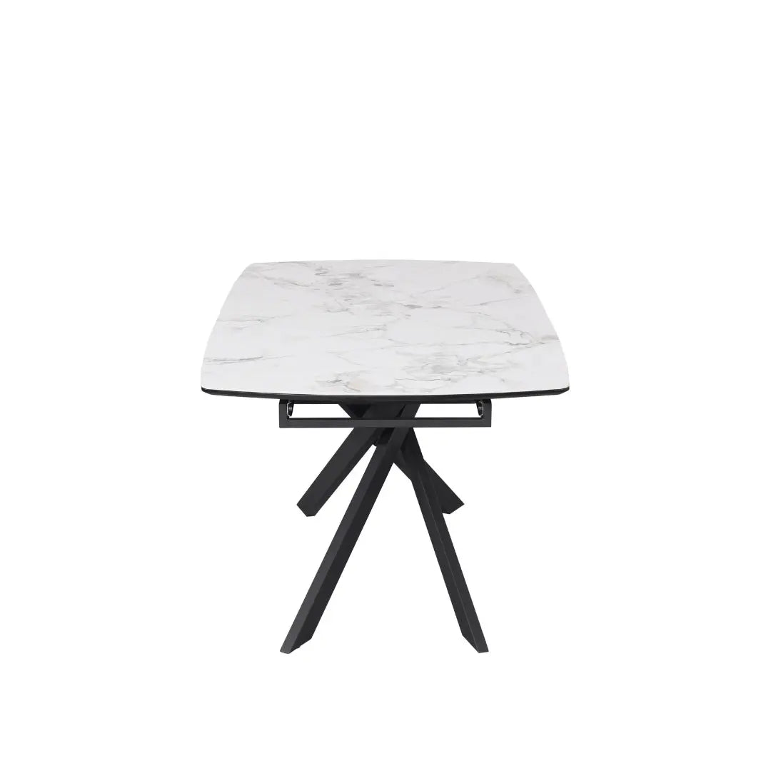 Lima 1.6m Marble Extendable Dining Table