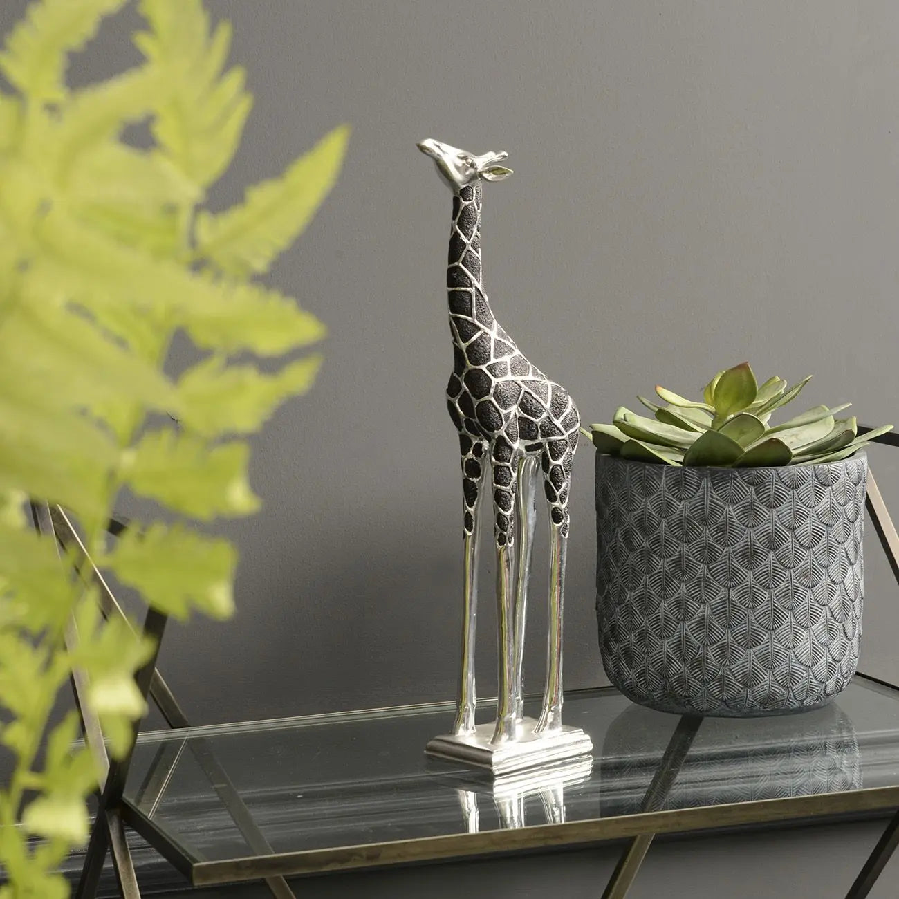 Giraffe Sculpture Head Forward Home Store Living