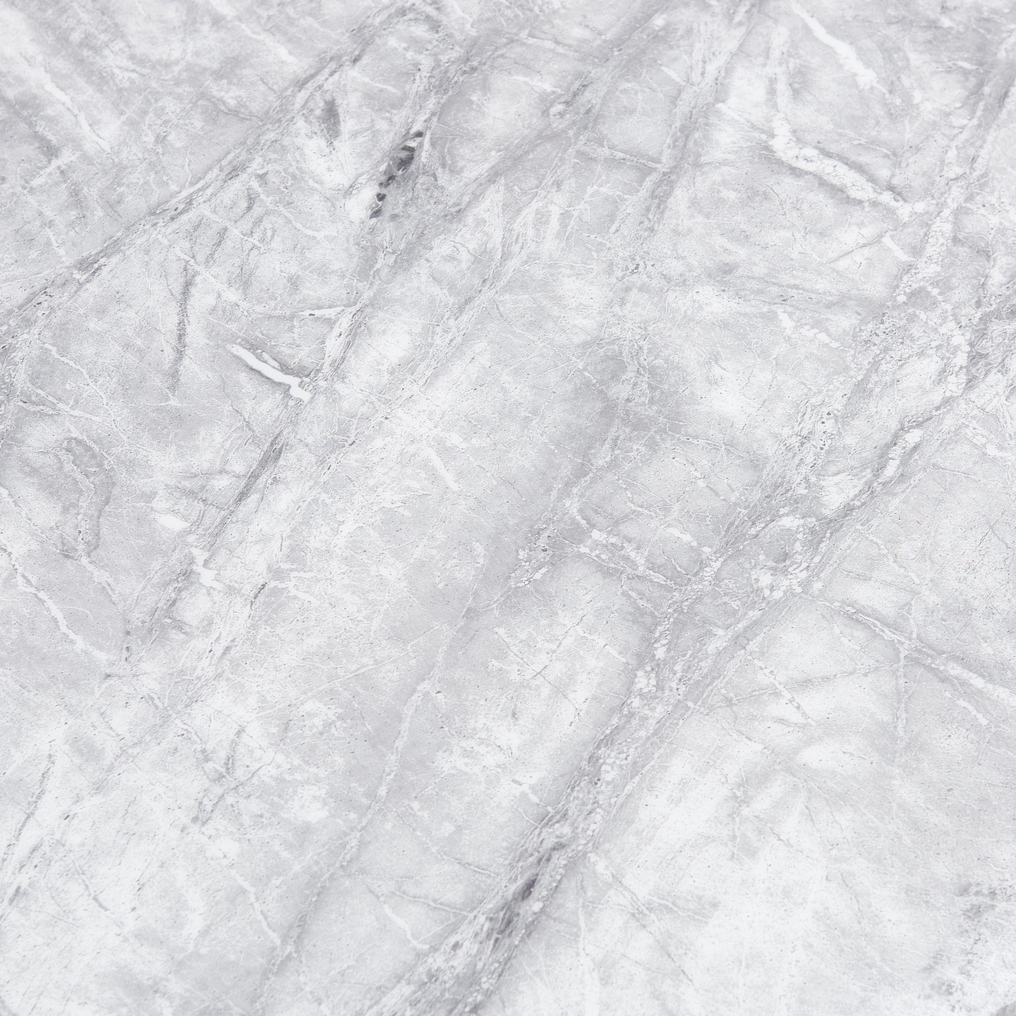 Merida 1.5m Grey Marble Dining Table w/ Chrome Legs AWS