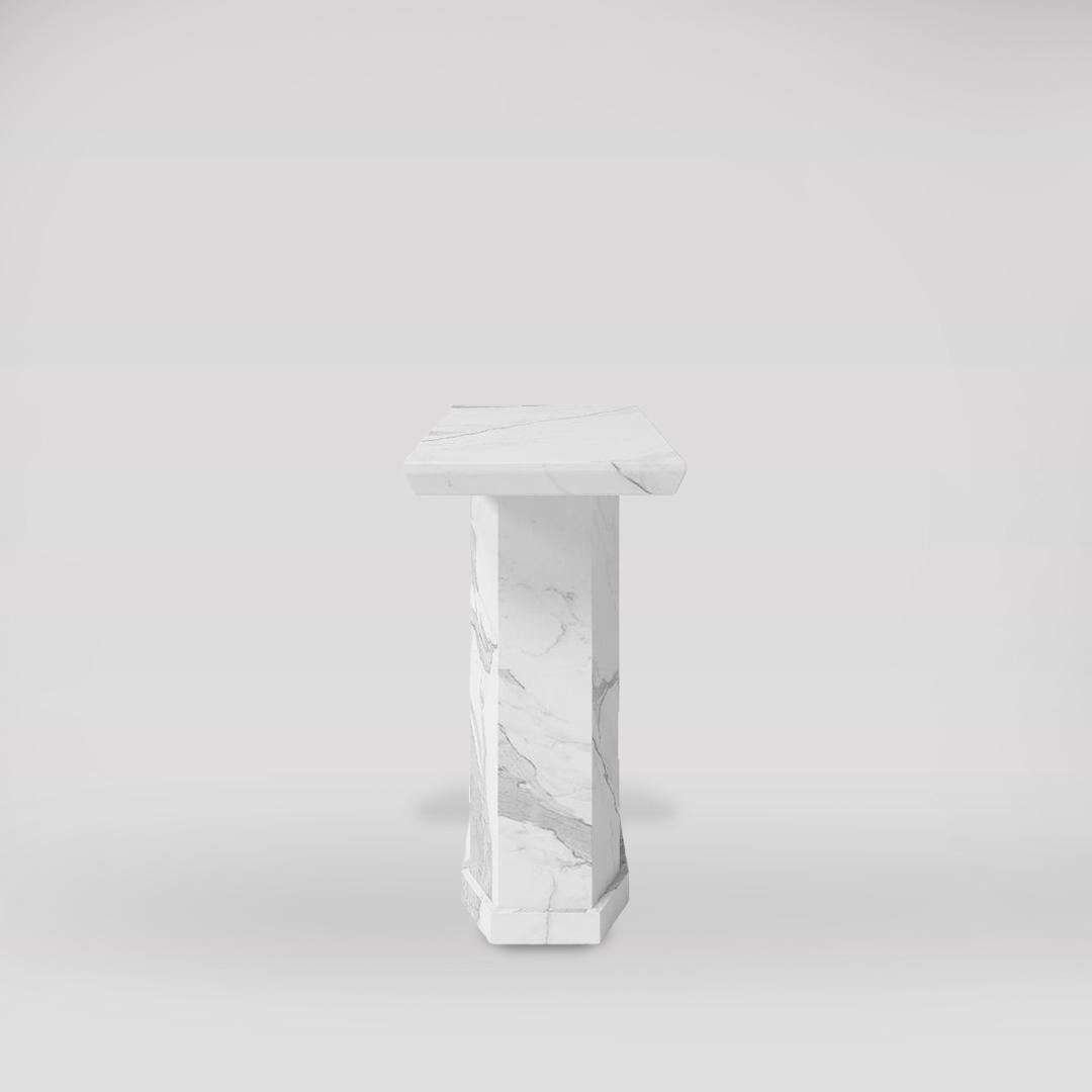 Carra Marble Console Table 1.1m in Naples White Home Store Living