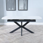 Eva White Sintered Stone Extending Dining Table (140cm - 180cm) Home Store Living