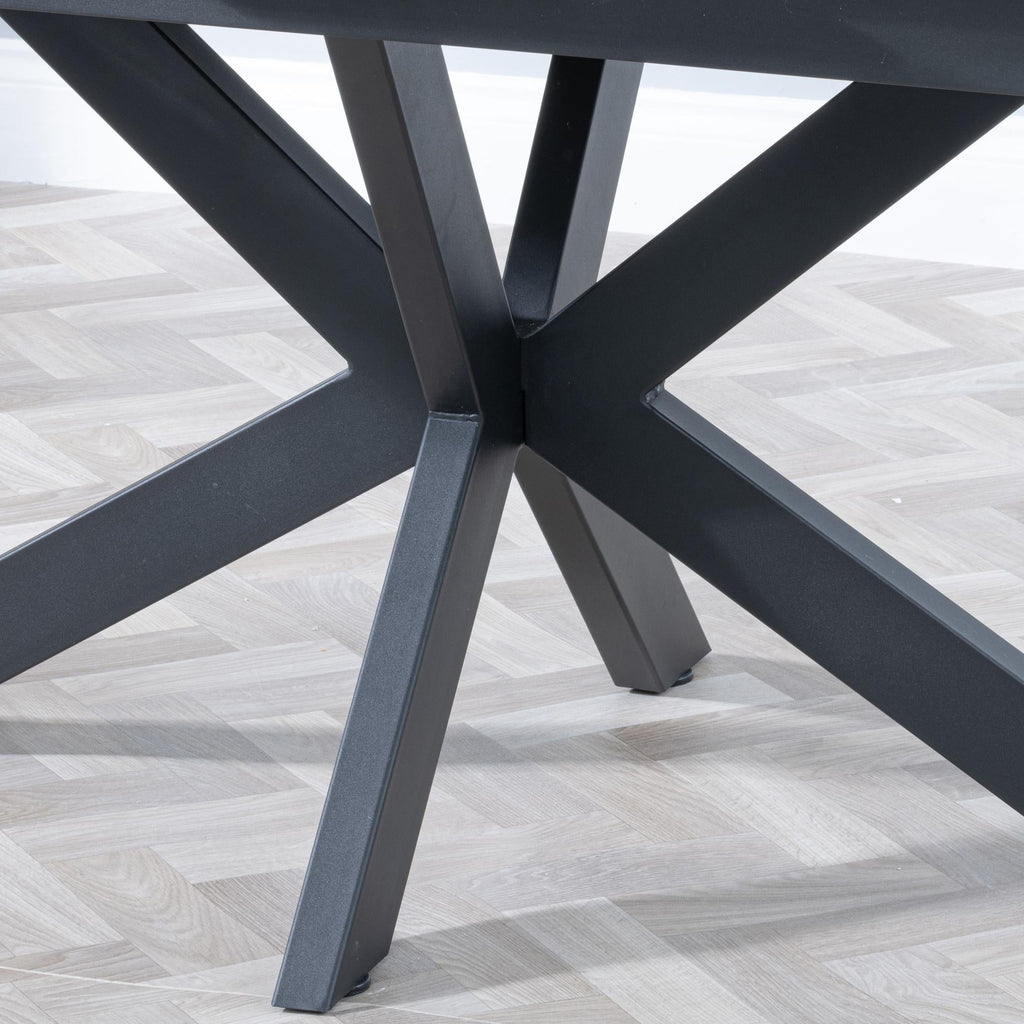 Eva White Sintered Stone Extending Dining Table (140cm - 180cm) Home Store Living