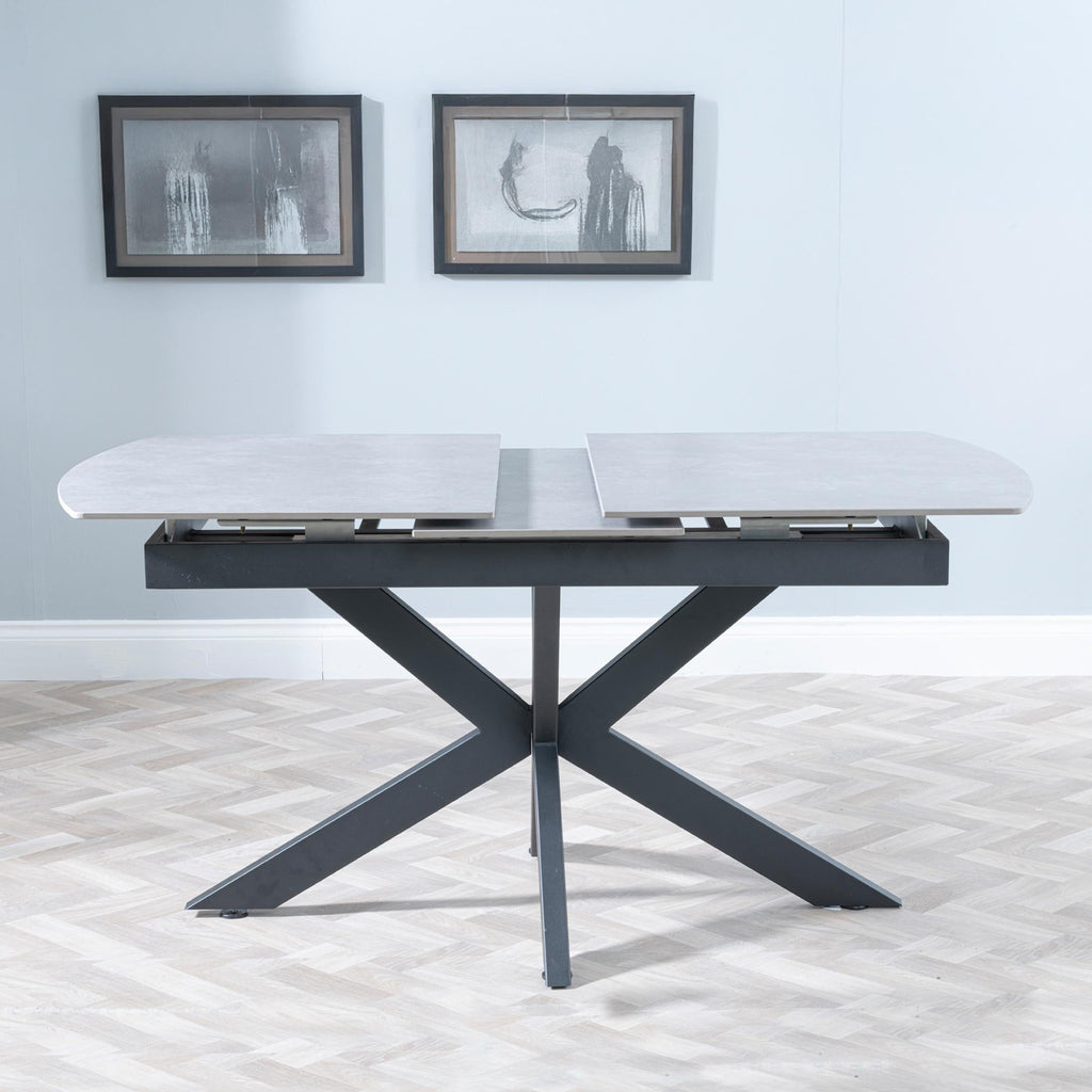 Eva Grey Sintered Stone Extending Dining Table (140cm - 180cm) Home Store Living